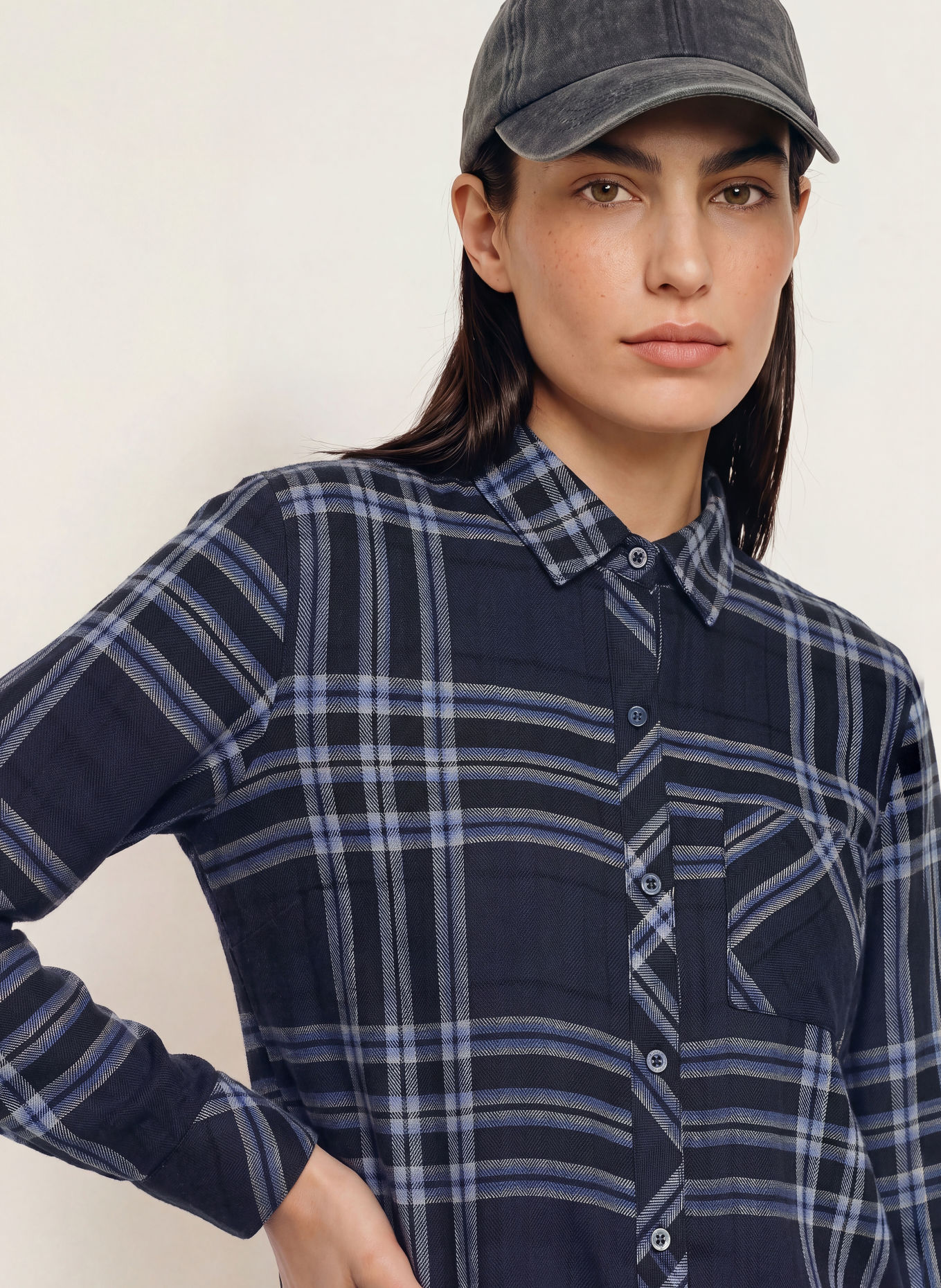 Rails Chemisier: BLEU FONCÉ / BEIGE / BLEU CLAIR