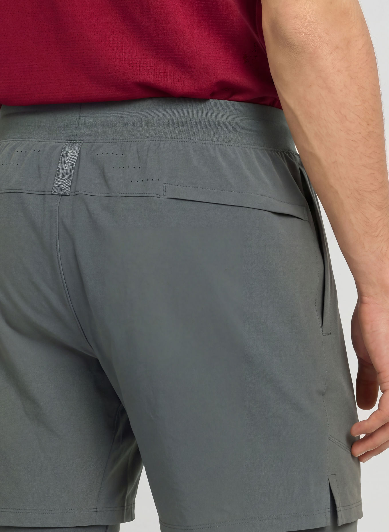 lululemon LICENSE TO TRAIN 7IN 2-in-1 training shorts: DARK GRAY