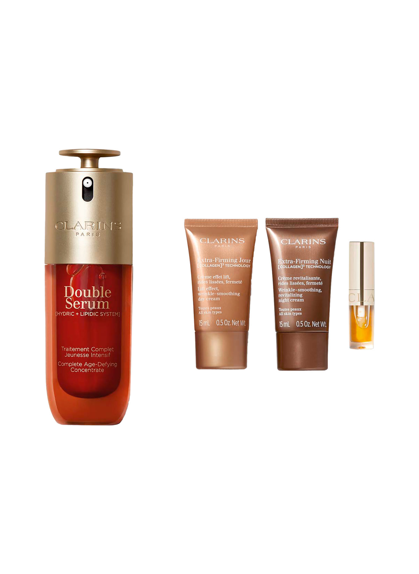 CLARINS DOUBLE SERUM & EXTRA-FIRMING COLLECTION