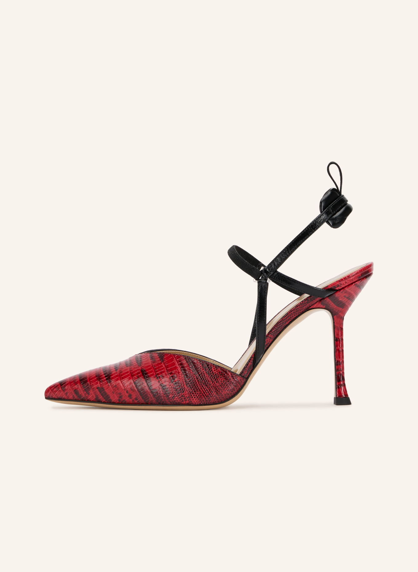 FENDI Slingback pumps: RED / BLACK