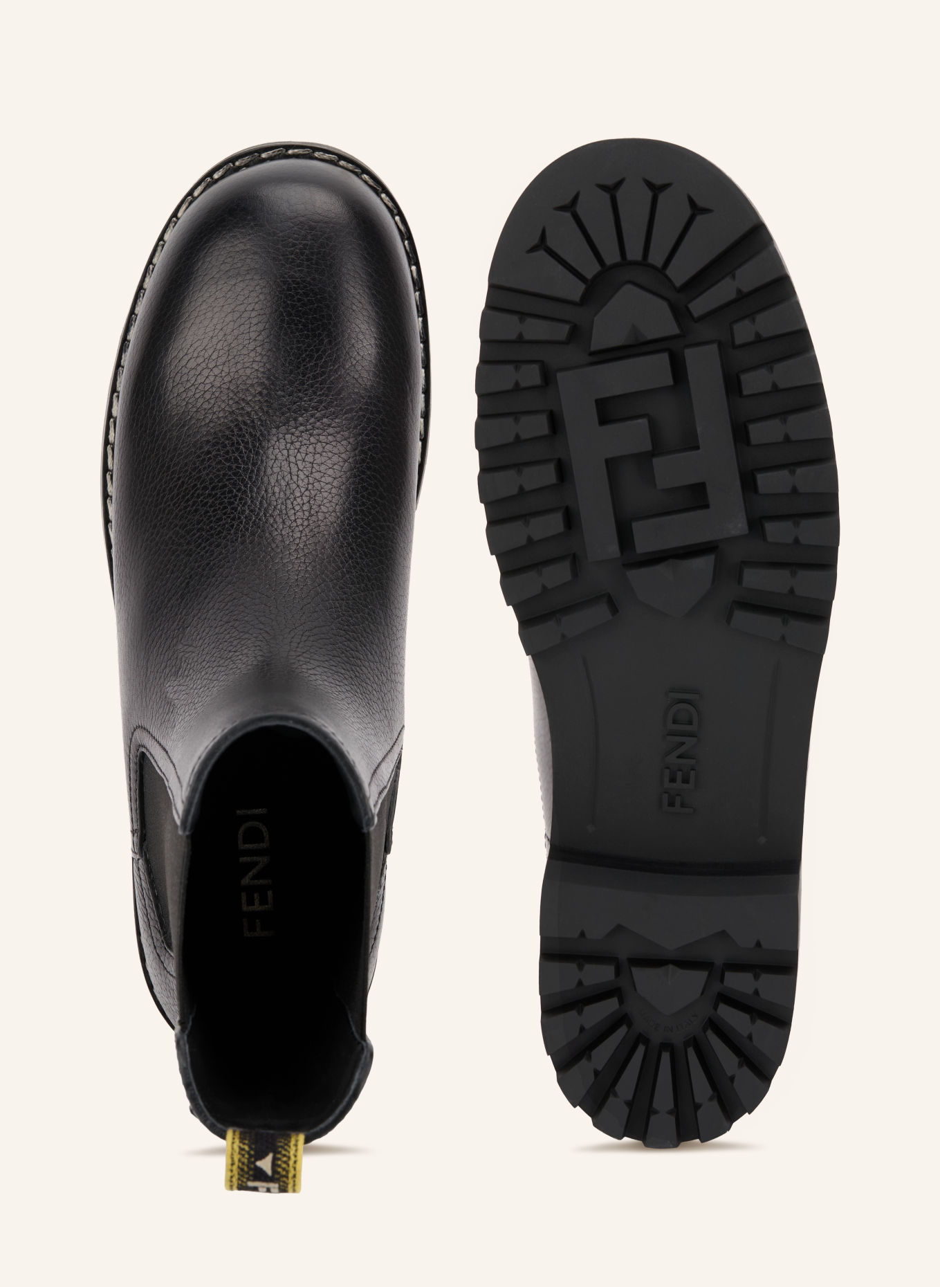 FENDI Chelsea boots: BLACK