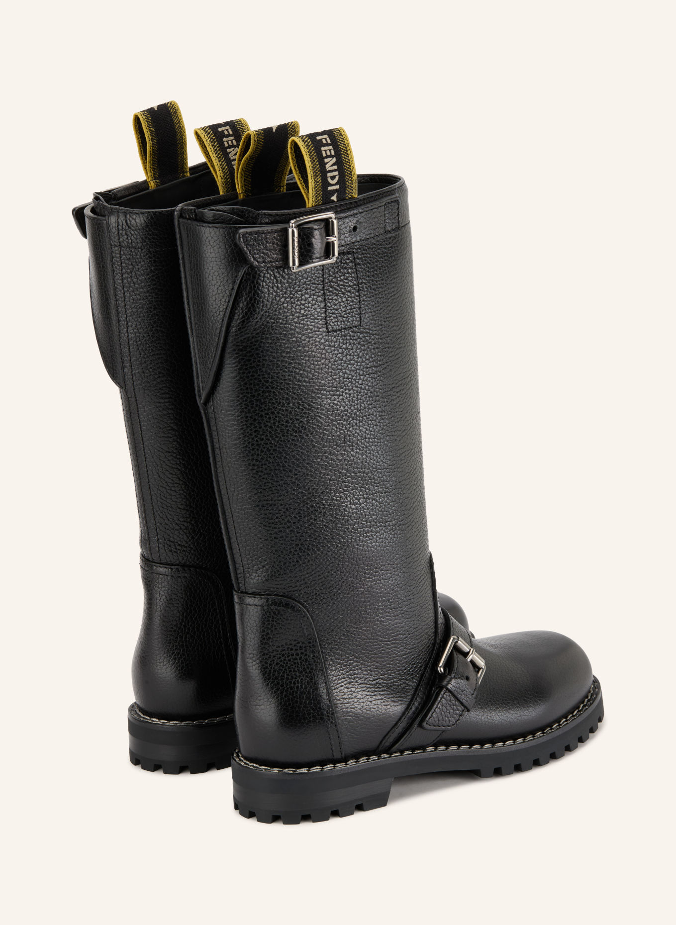FENDI Biker Boots: SCHWARZ