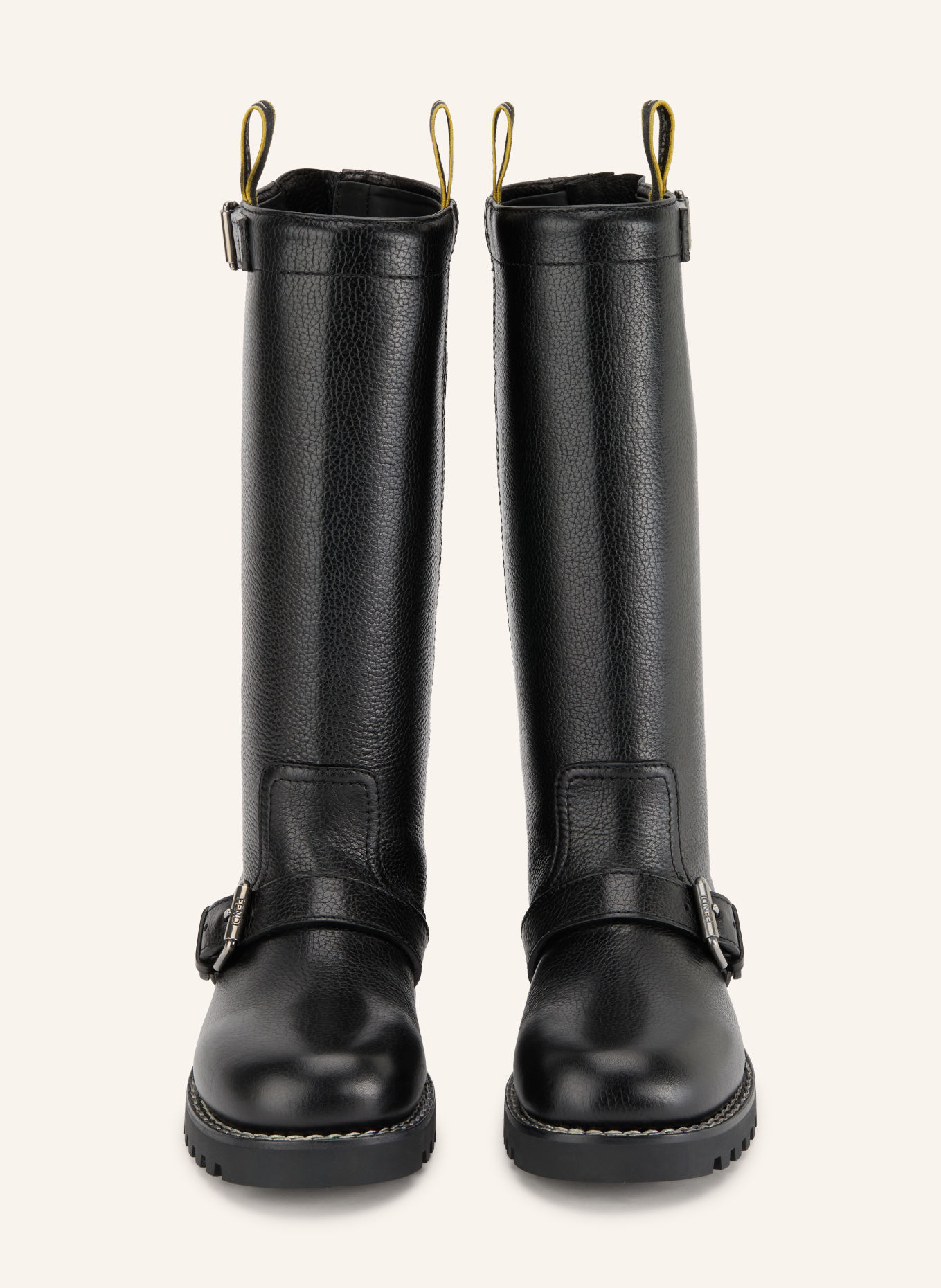 FENDI Biker Boots: SCHWARZ