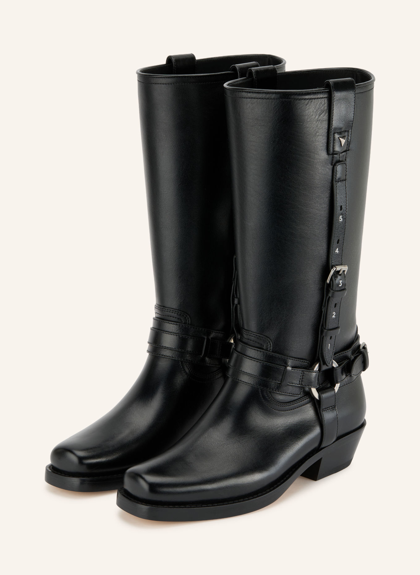 FENDI Cowboy Boots: SCHWARZ