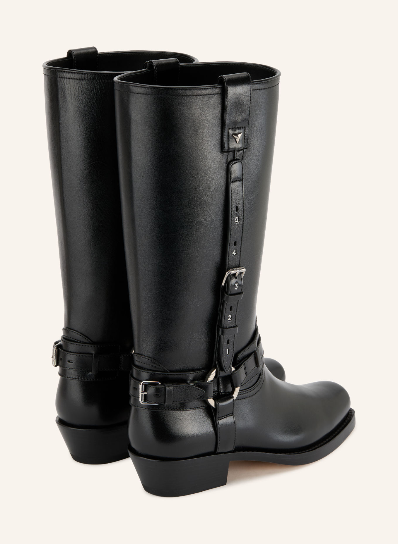 FENDI Cowboy Boots: SCHWARZ