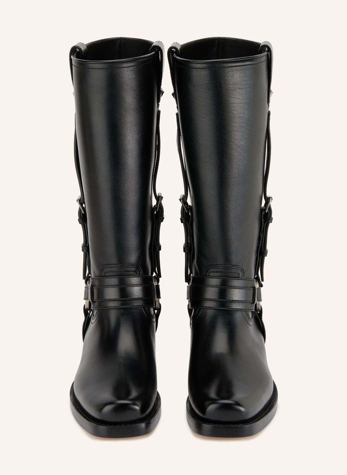 FENDI Cowboy Boots: SCHWARZ