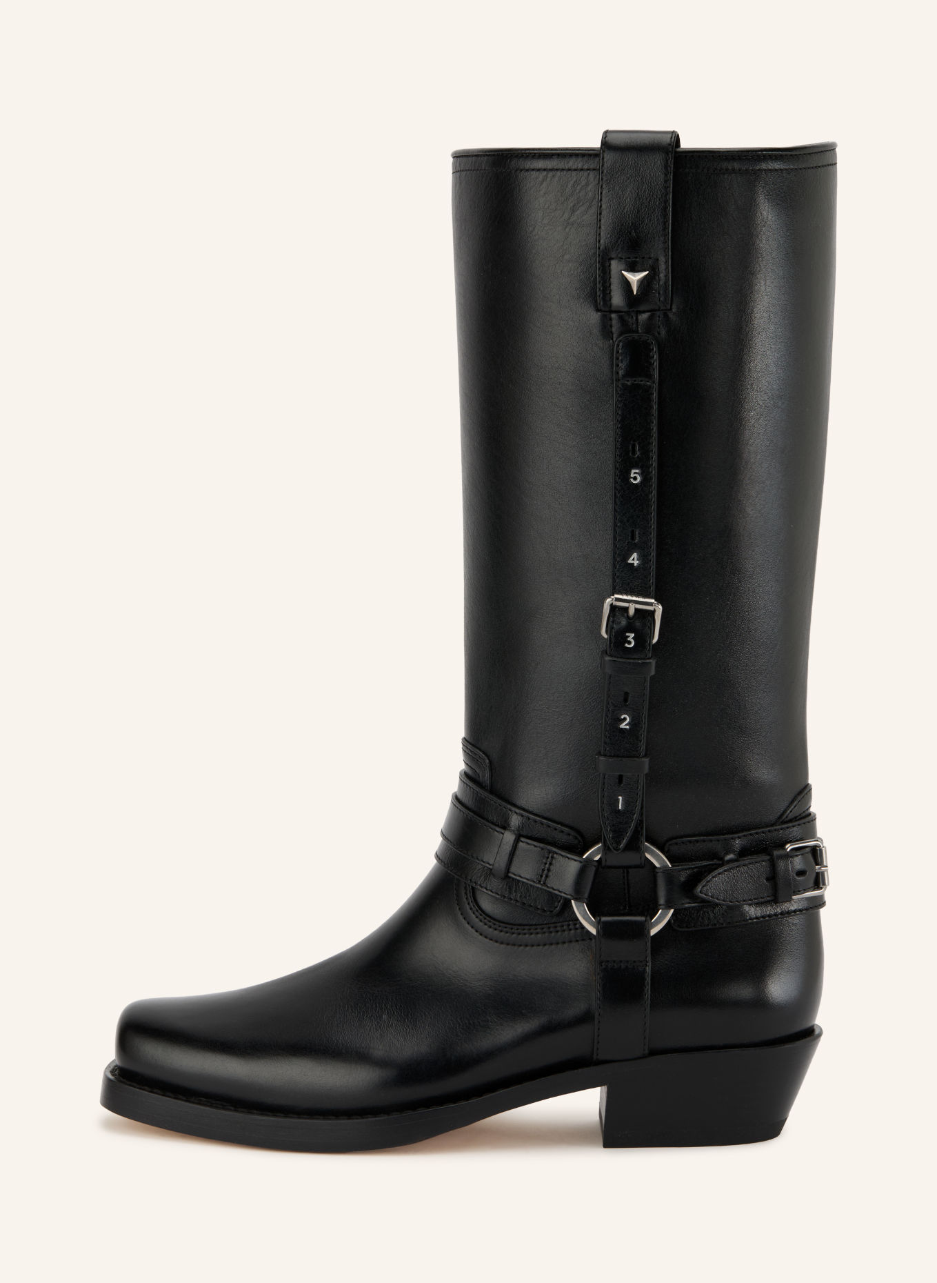 FENDI Cowboy Boots: SCHWARZ