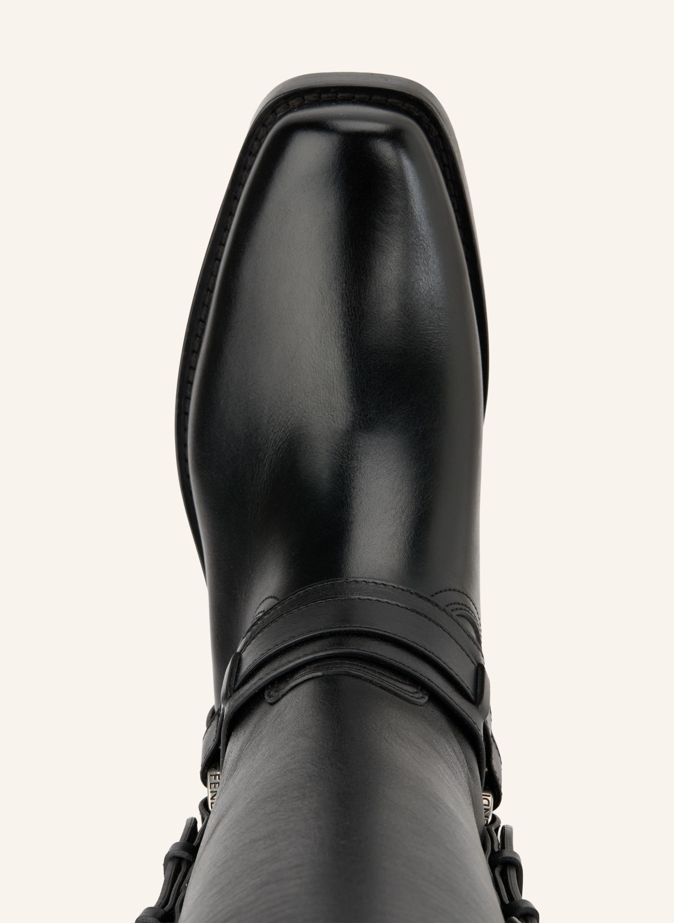 FENDI Cowboy Boots: SCHWARZ
