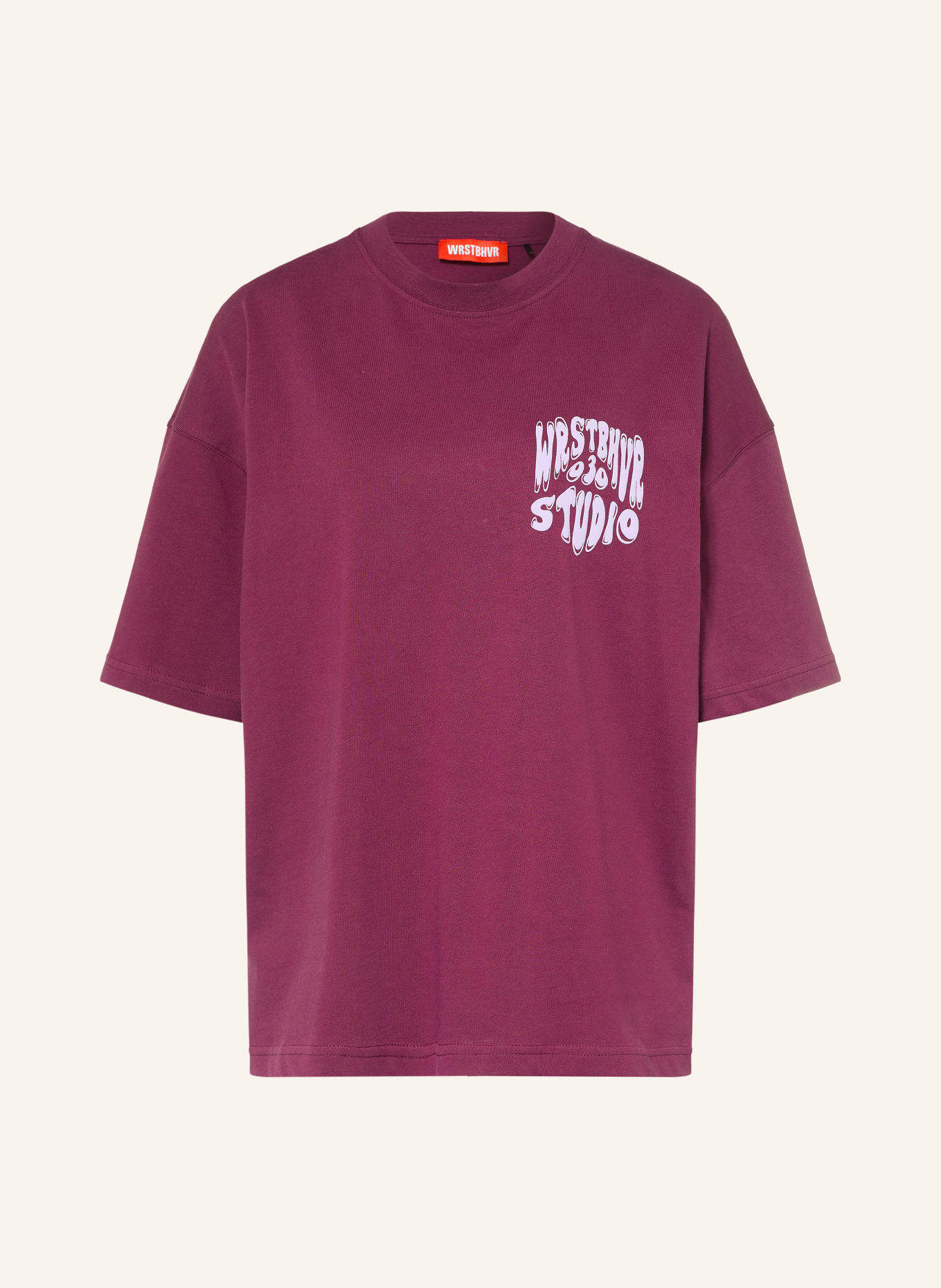 WRSTBHVR FLYNN V2 T-shirt: DARK RED