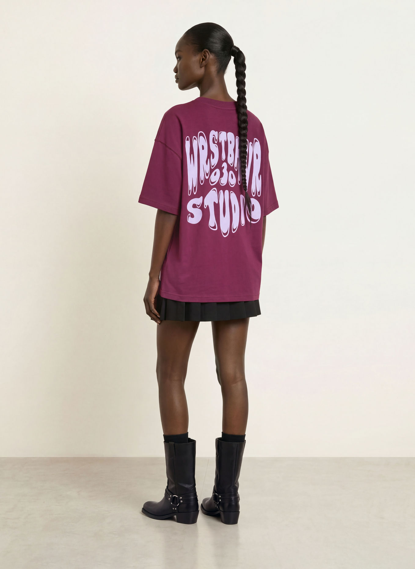WRSTBHVR FLYNN V2 T-shirt: DARK RED