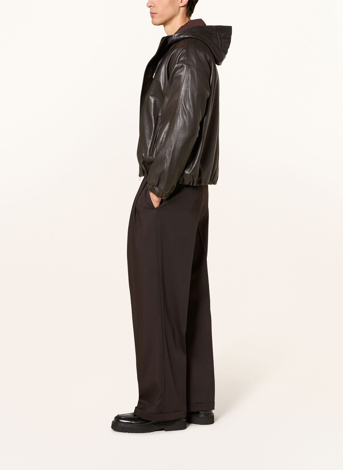 ARMA Lederblouson LARK: DUNKELBRAUN