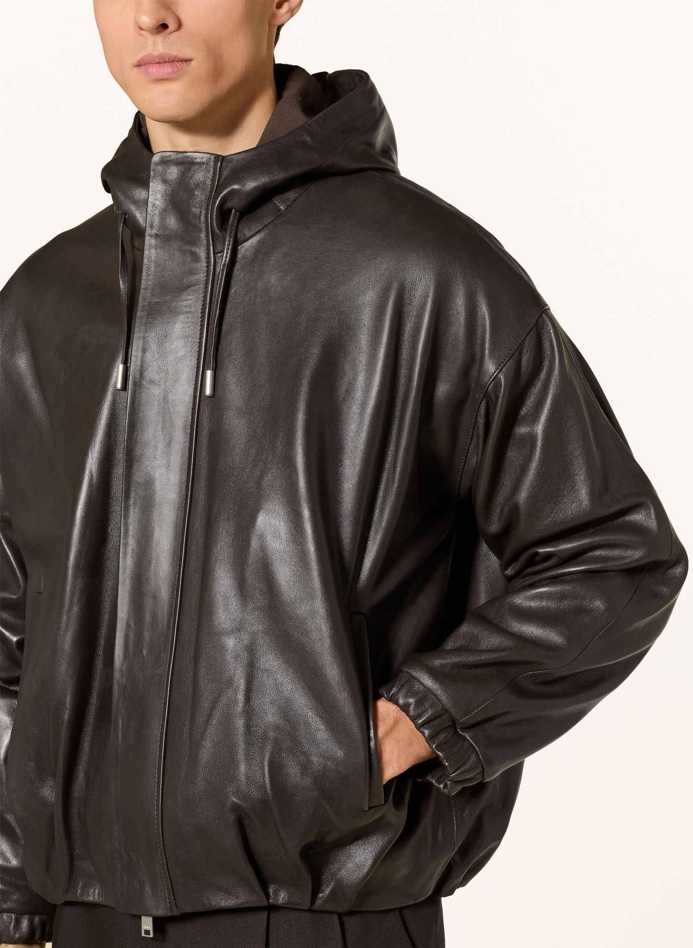 ARMA Lederblouson LARK: DUNKELBRAUN