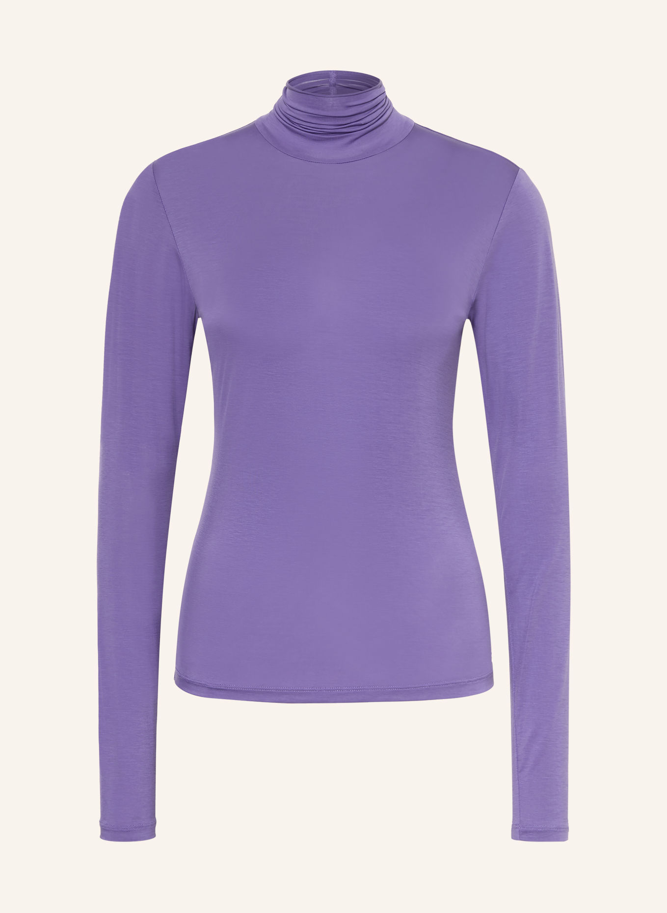 DOROTHEE SCHUMACHER GLOSSY EASE Turtleneck top: PURPLE