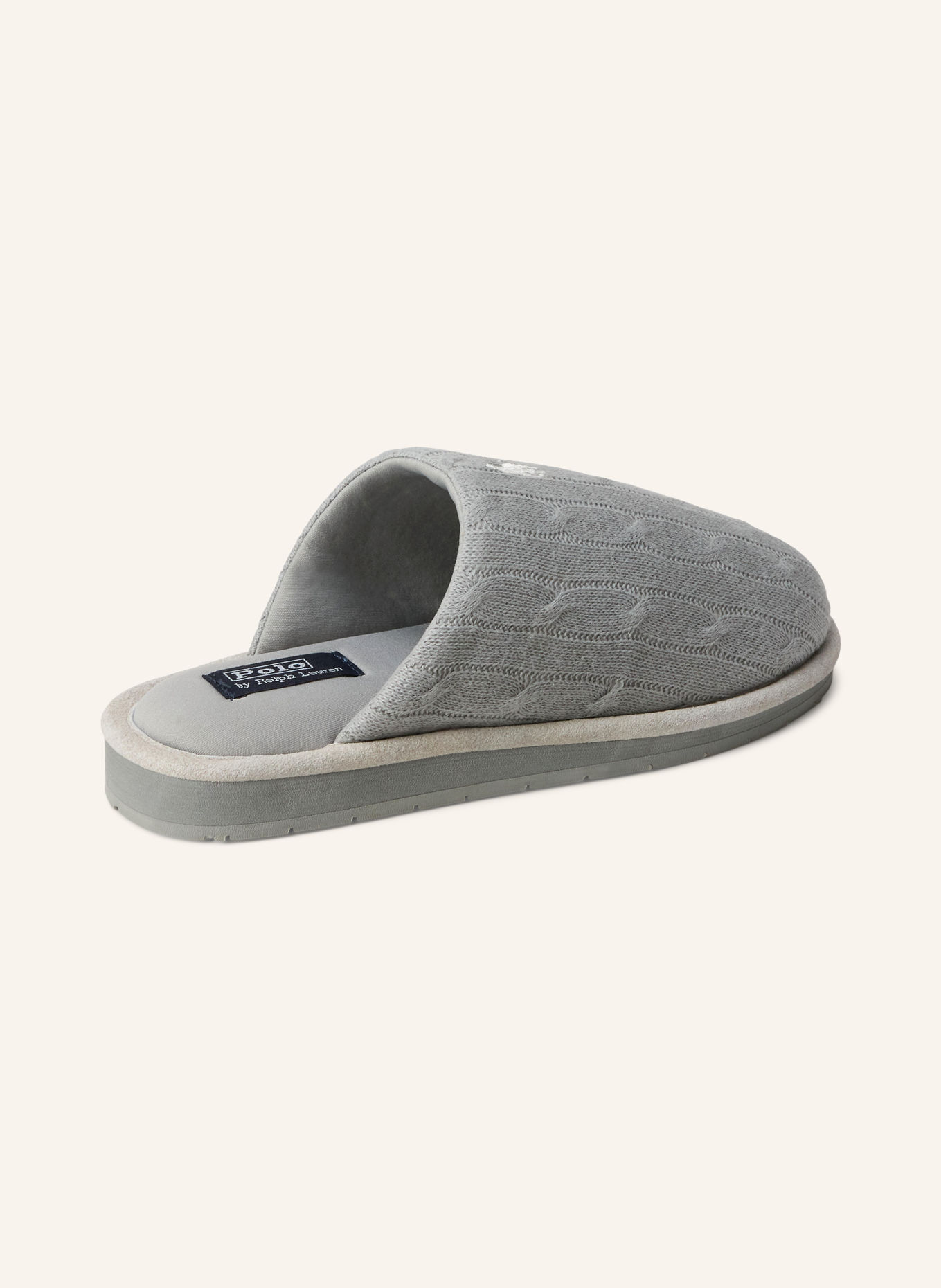 POLO RALPH LAUREN CAREY SCUFF Slippers: GRAY