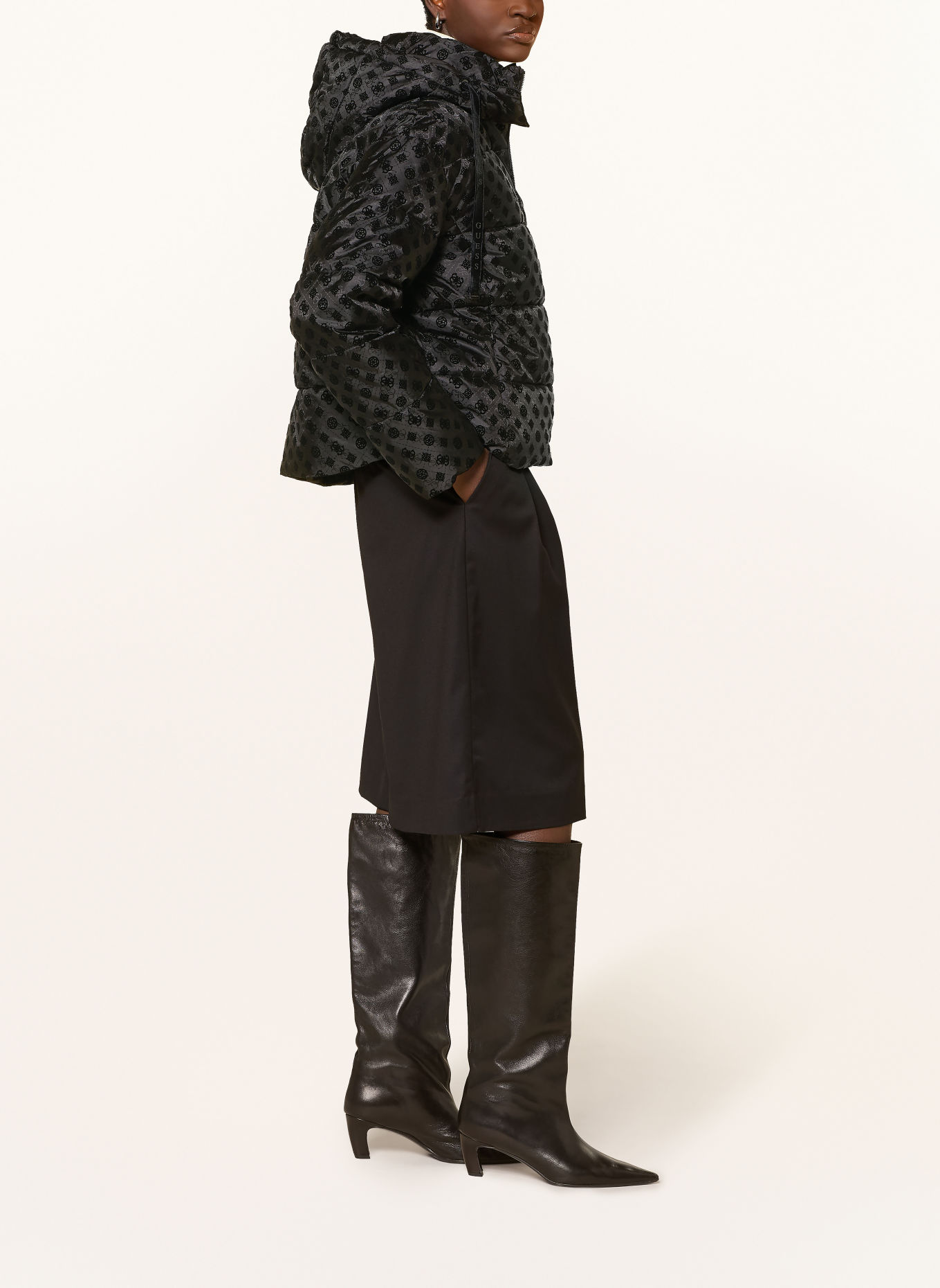 GUESS Quilted jacket NEW DAISY: BLACK