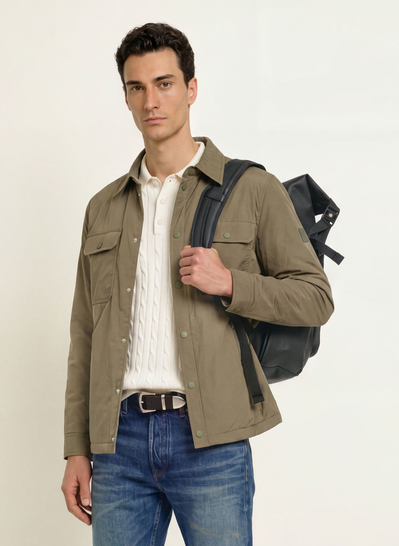 KAPTEN & SON LISBON Backpack: BLACK