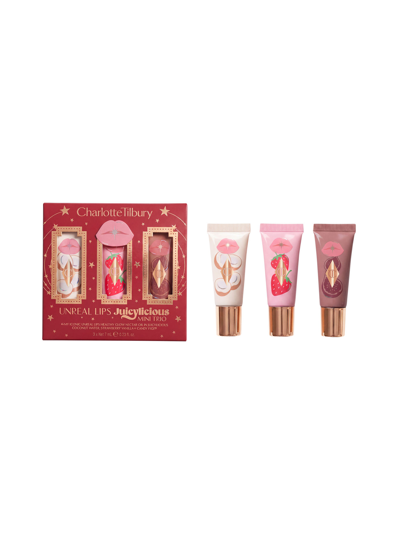 Charlotte Tilbury UNREAL LIPS JUICYLICIOUS MINI TRIO: N/A