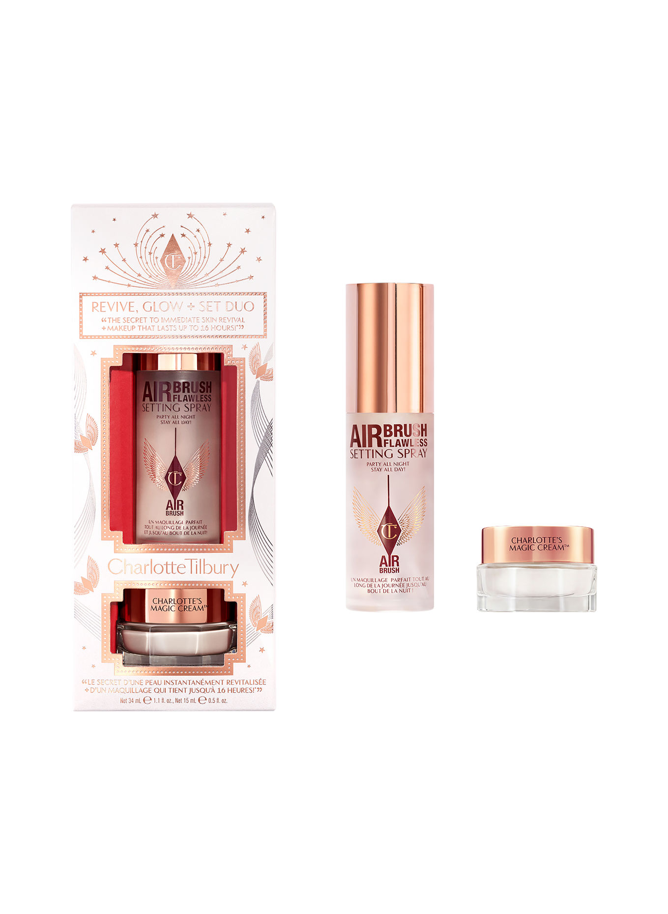Charlotte Tilbury REVIVE, GLOW + SET DUO
