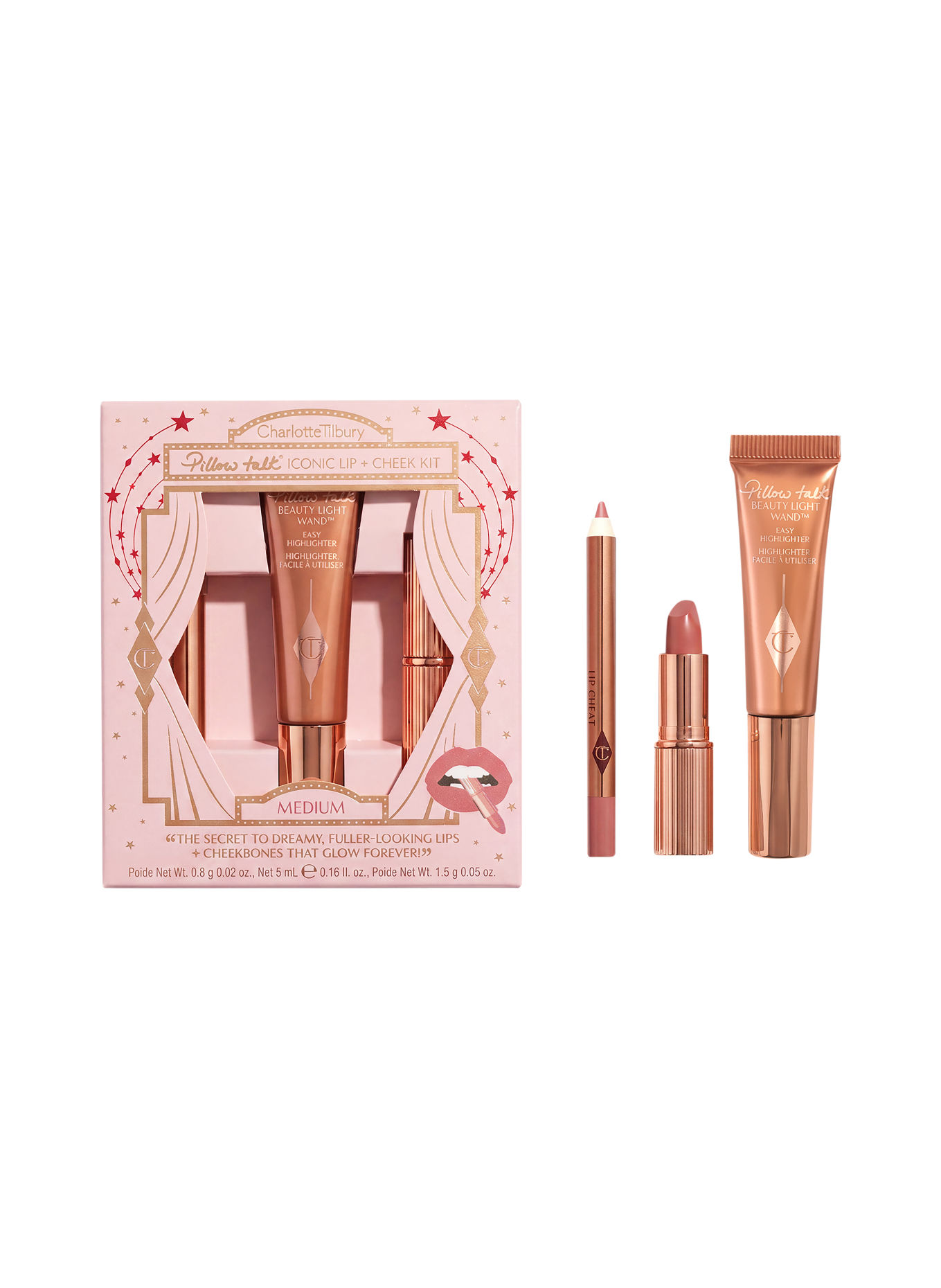Charlotte Tilbury PILLOW TALK ICONIC LIP + CHEEK KIT MEDIUM: N/A