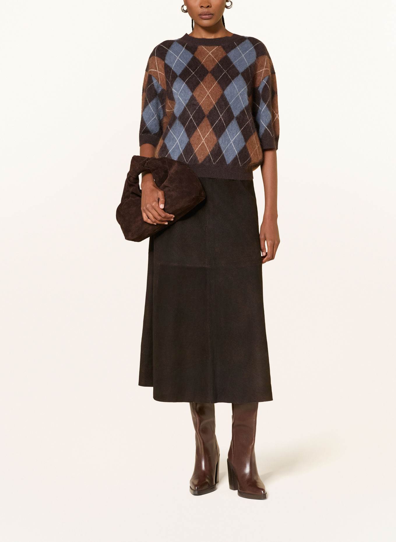 LOEFFLER RANDALL HELGA Handbag: DARK BROWN