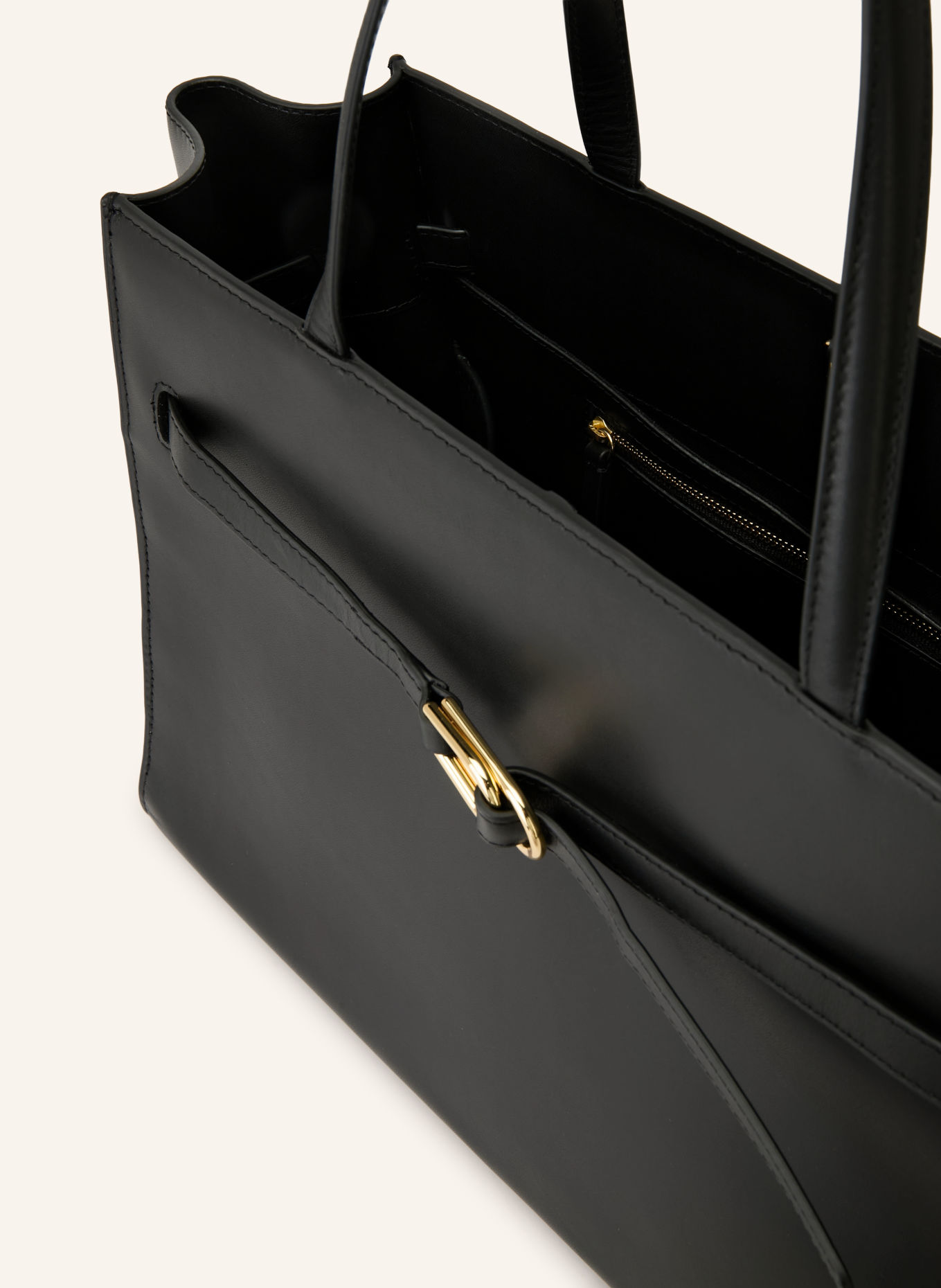 LOEFFLER RANDALL Sac cabas AIDAN: NOIR / OR