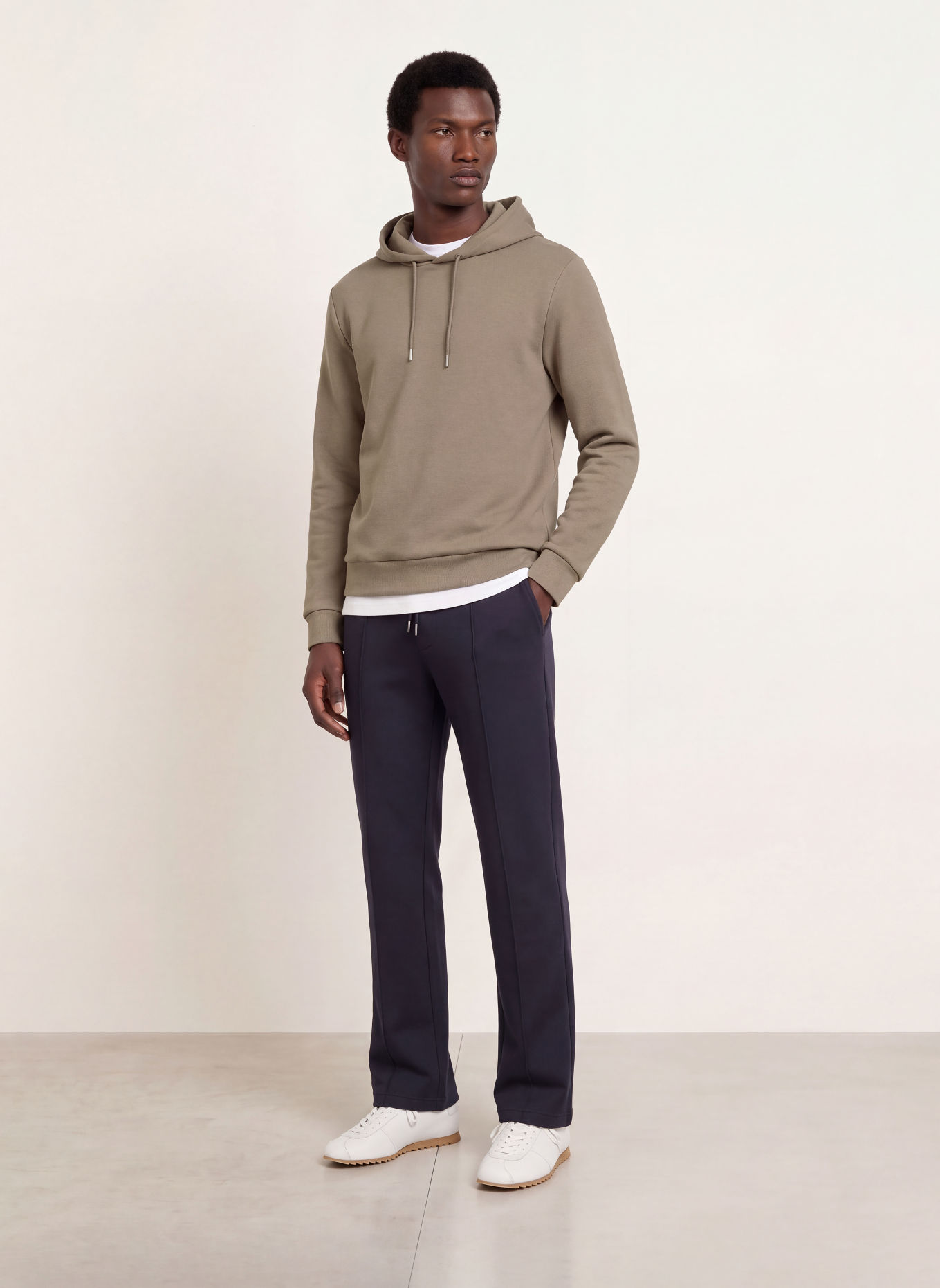 REISS DANE Hoodie: TAUPE