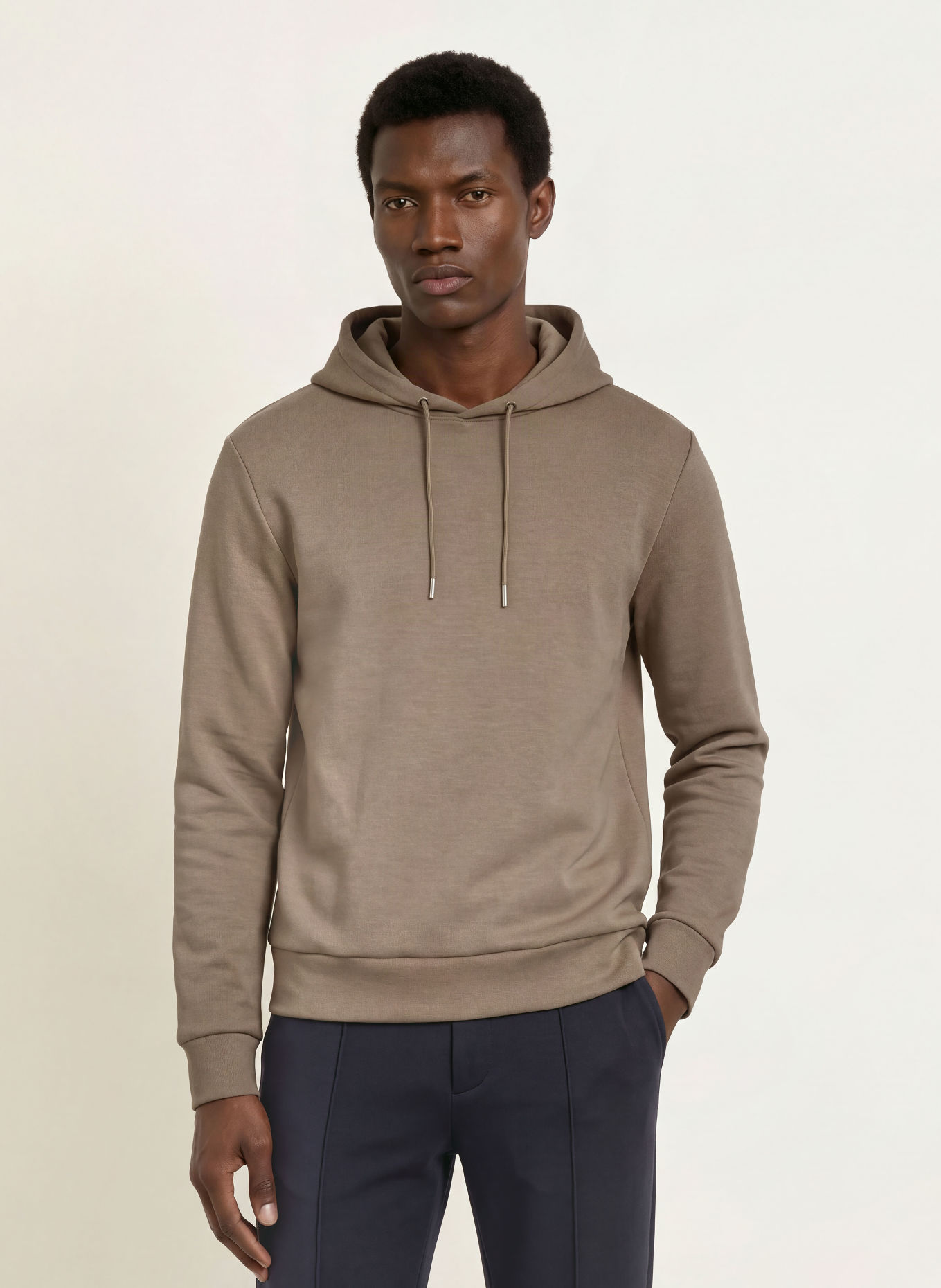 REISS DANE Hoodie: TAUPE