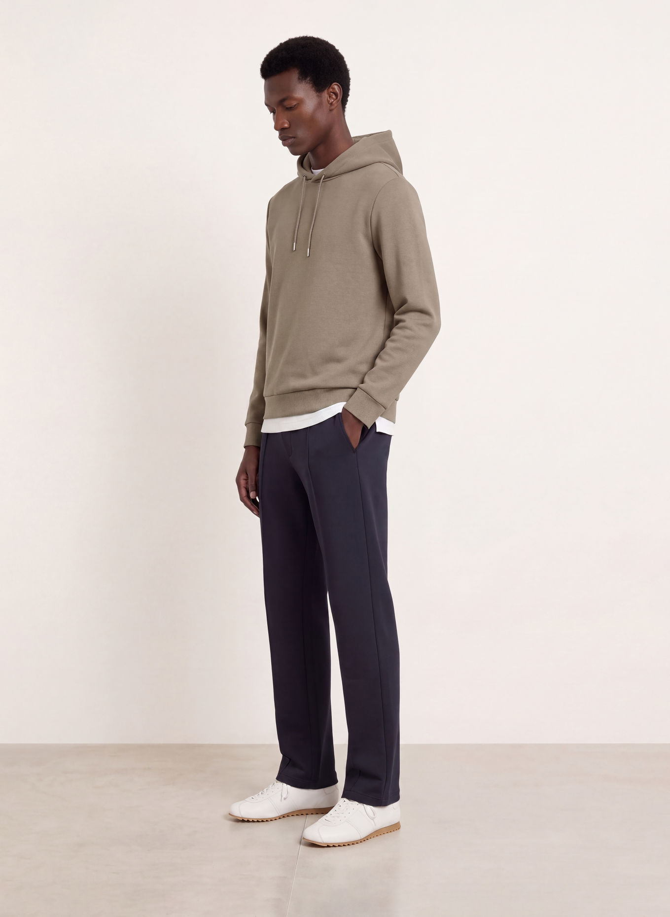 REISS DANE Hoodie: TAUPE