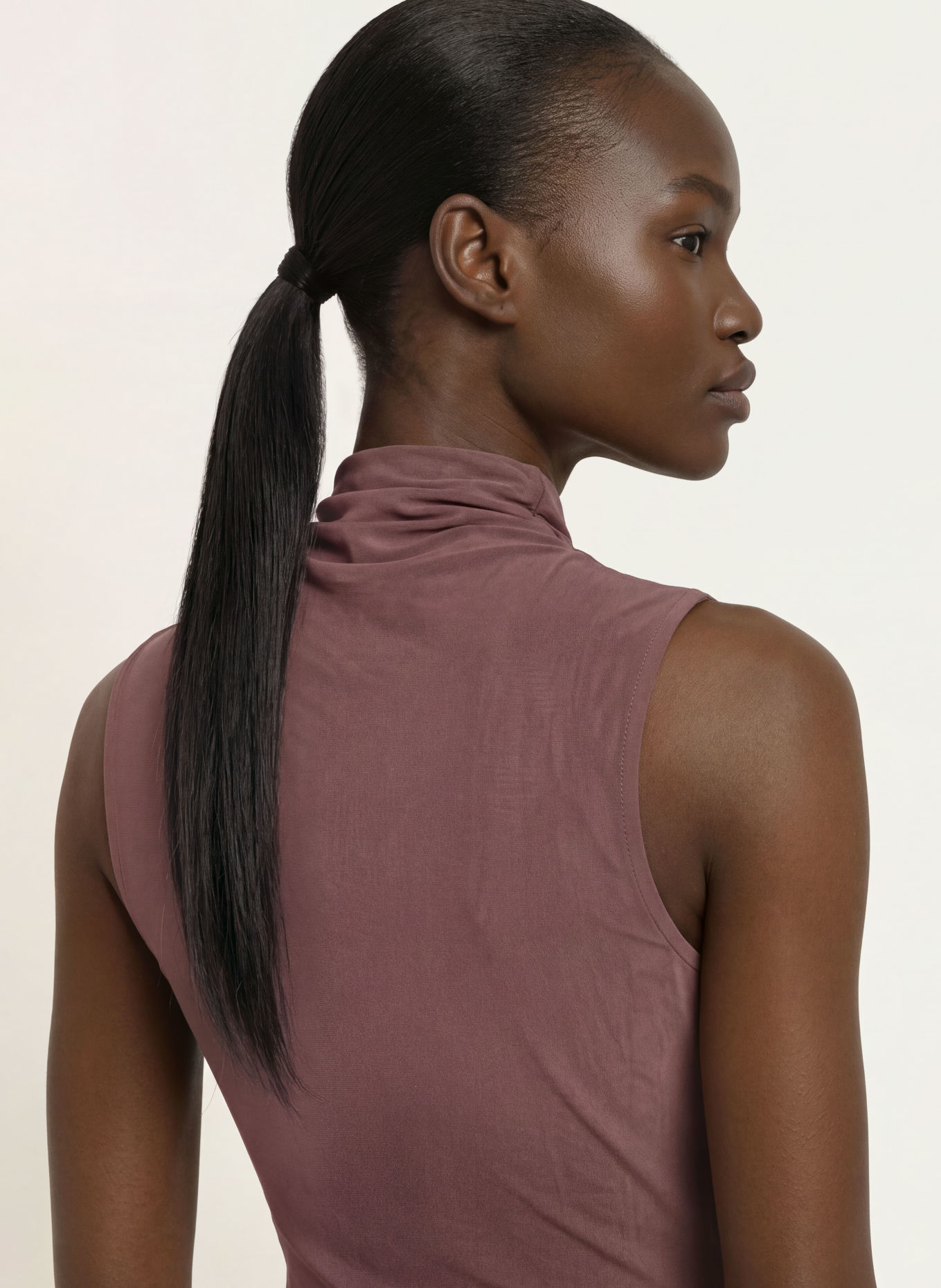 REISS DYLAN Mesh Dress: TAUPE