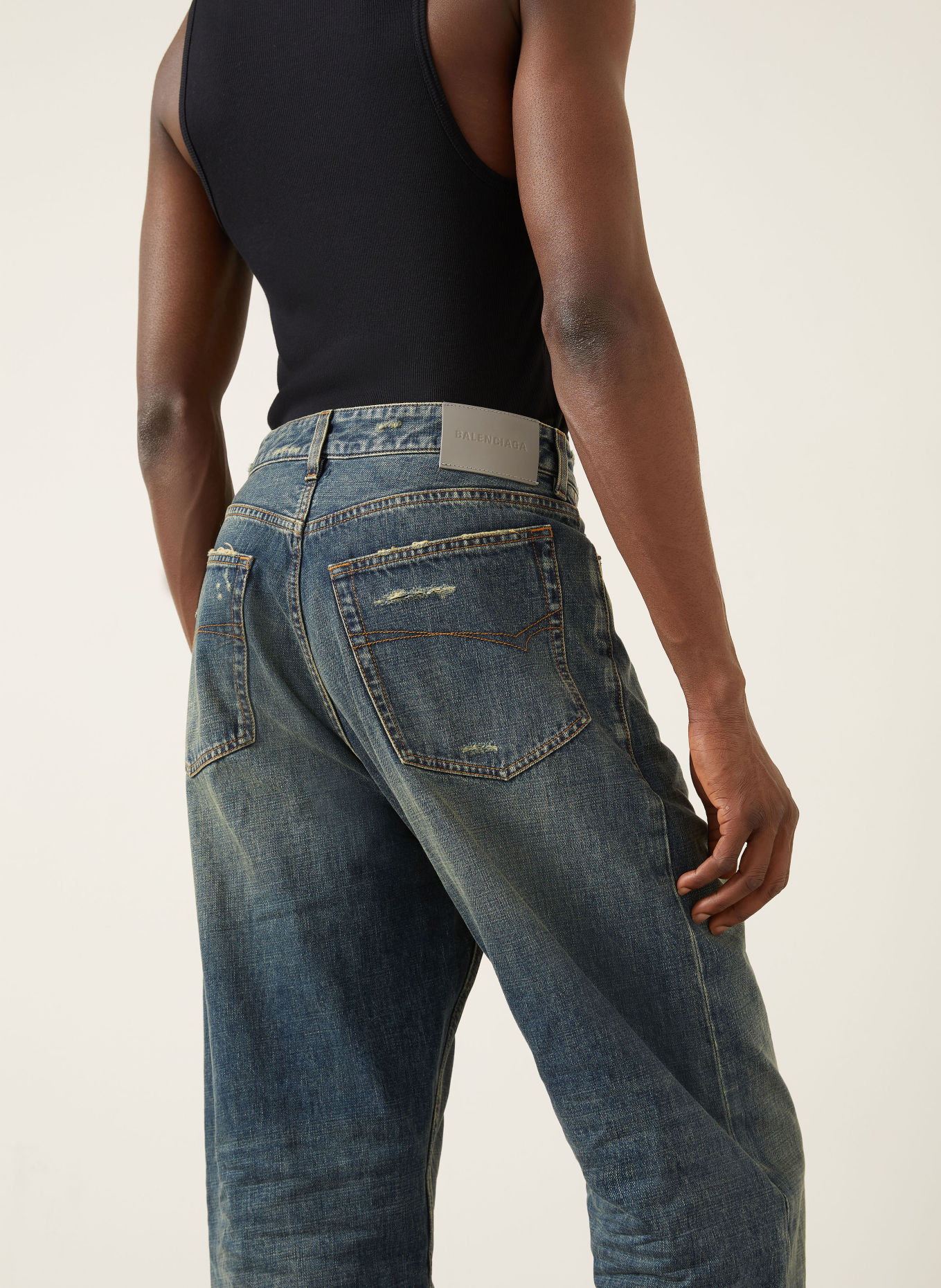 BALENCIAGA Jeans Regular Fit: 4129 navy