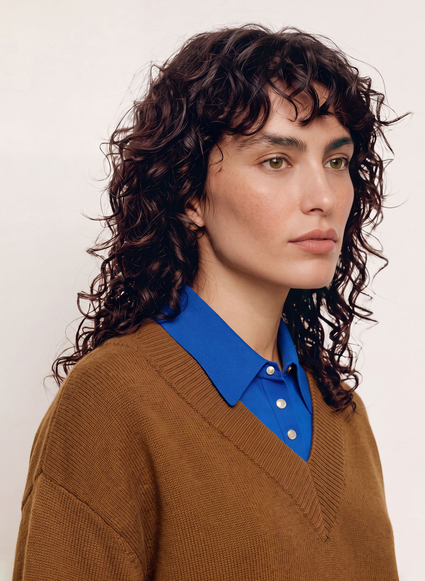 SANDRO Pullover: BRAUN / BLAU
