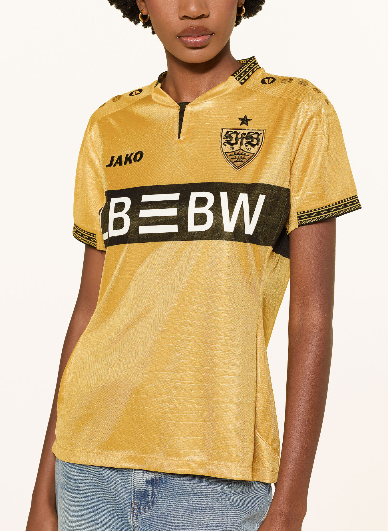 VfB Stuttgart VFB STUTTGART Away Jersey 26/27: GOLD / WHITE / BLACK