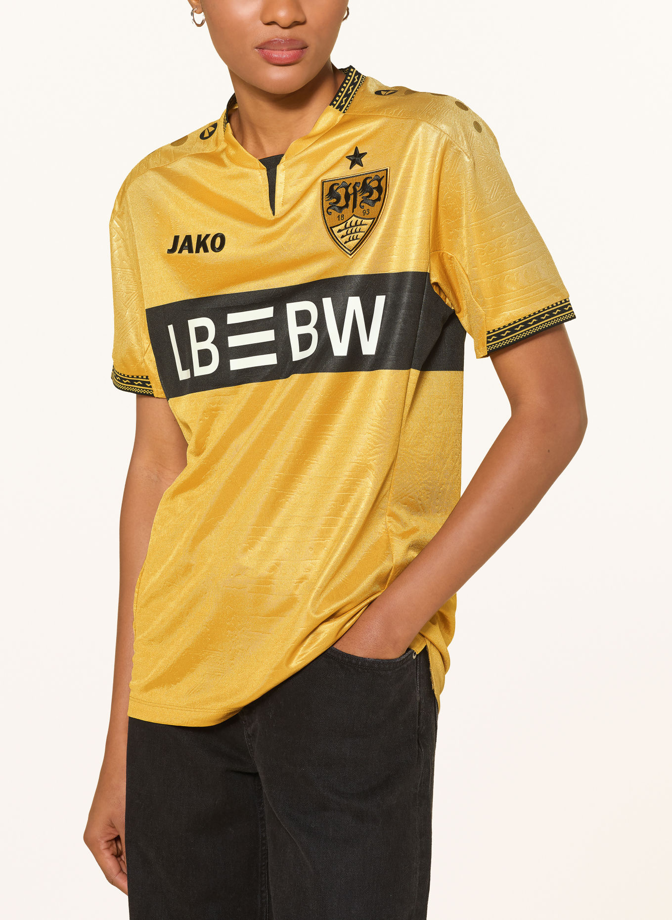VfB Stuttgart Reserve-shirt VFB STUTTGART 26/27: GOUD / ZWART
