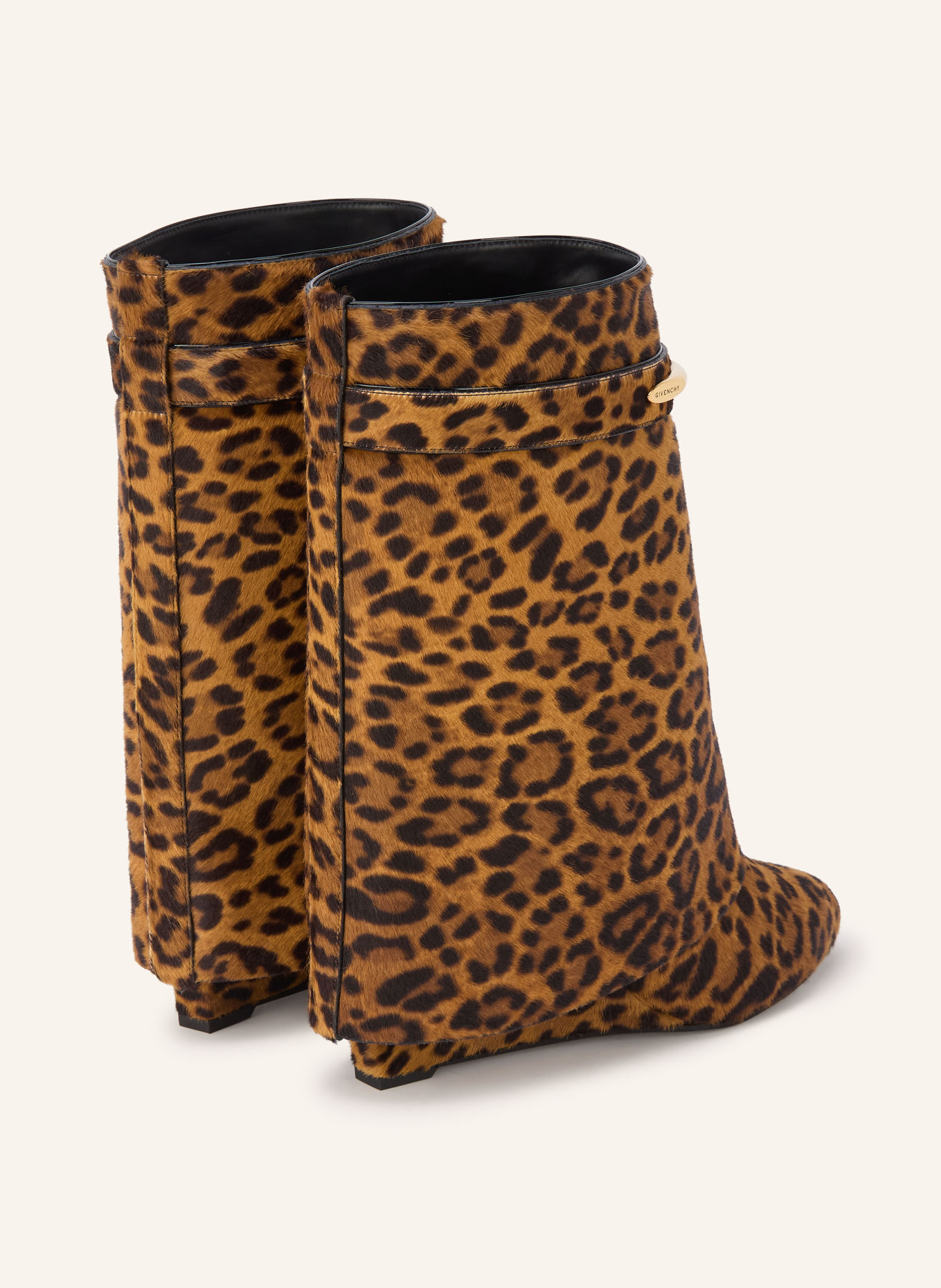GIVENCHY Stiefeletten SHARK PINCH: COGNAC / SCHWARZ