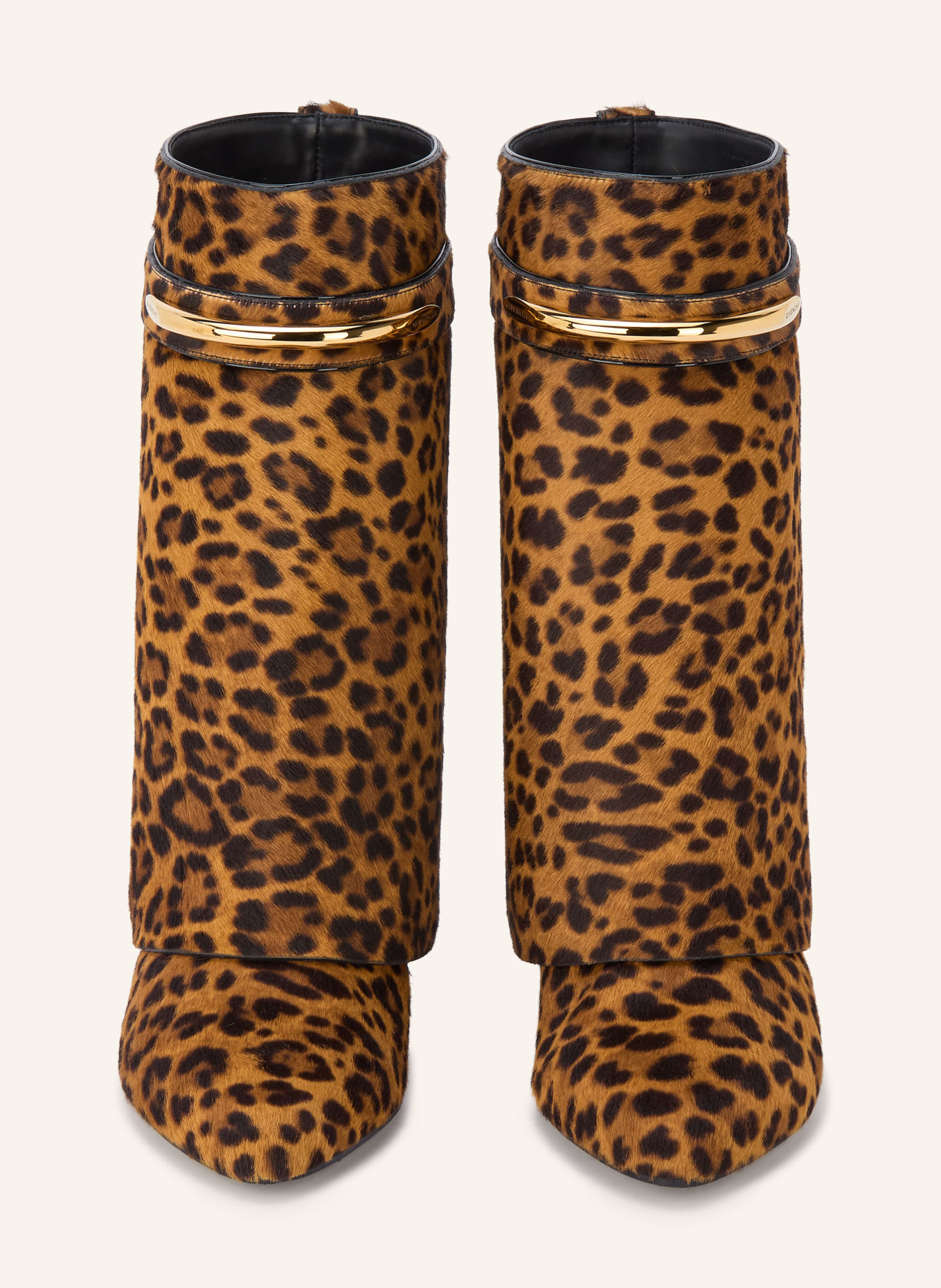 GIVENCHY Stiefeletten SHARK PINCH: COGNAC / SCHWARZ