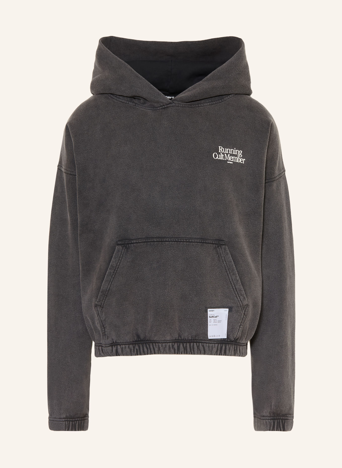SATISFY SOFTCELL Hoodie: GRAY / WHITE