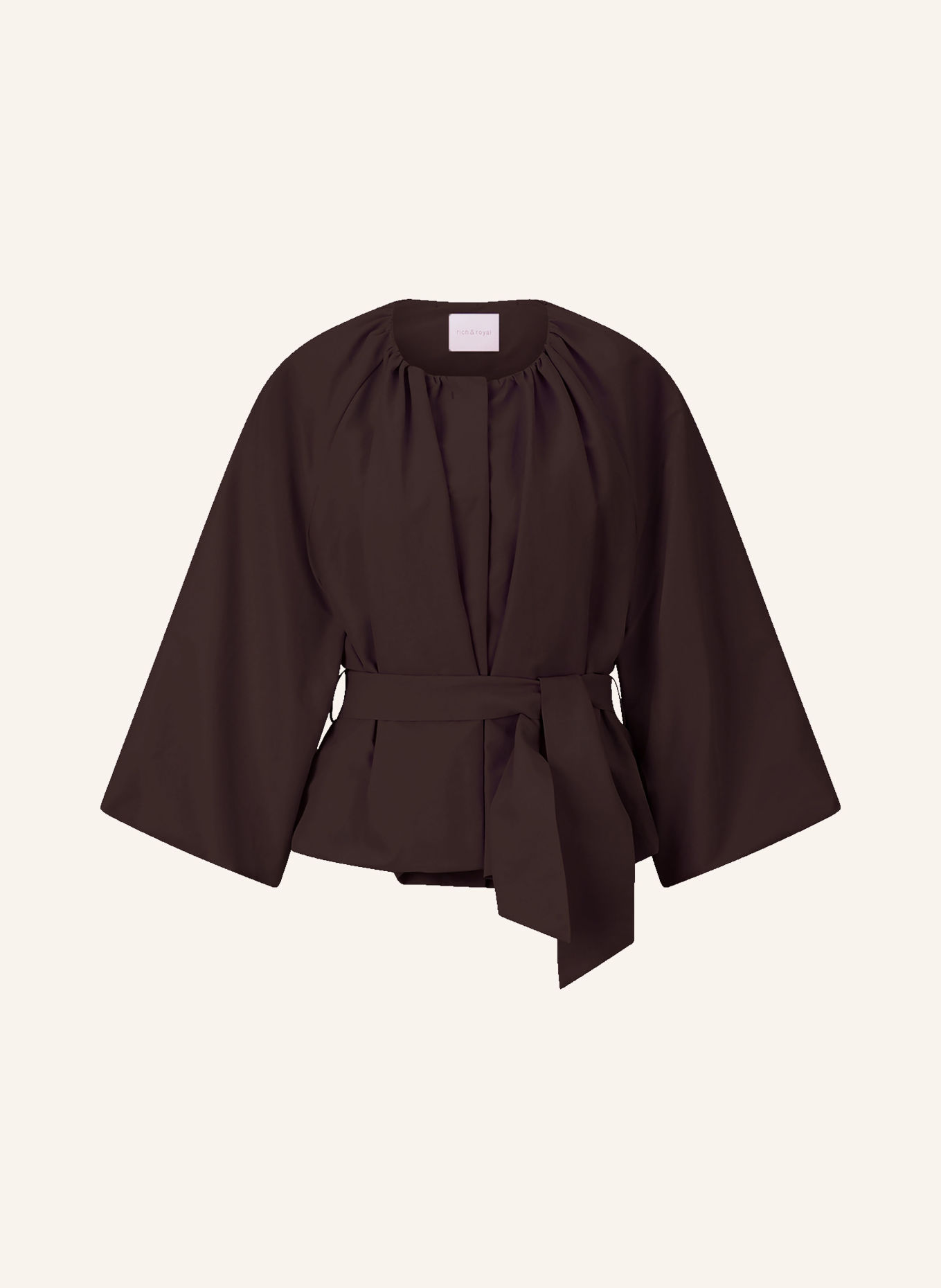 Rich & Royal Blouse: MARRON FONCÉ