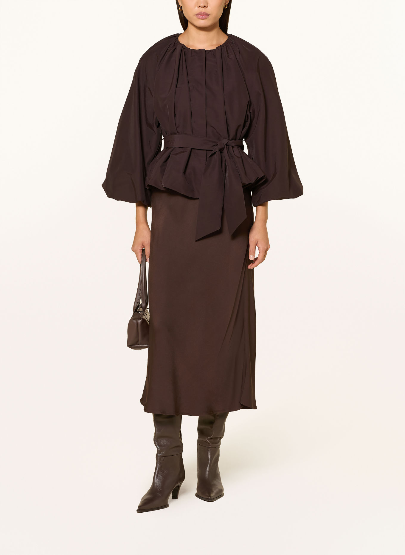 Rich & Royal Blouse: MARRON FONCÉ