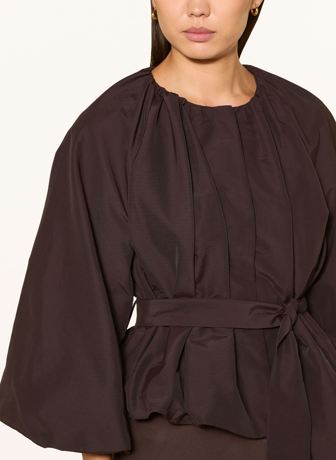 Rich & Royal Blouse: MARRON FONCÉ
