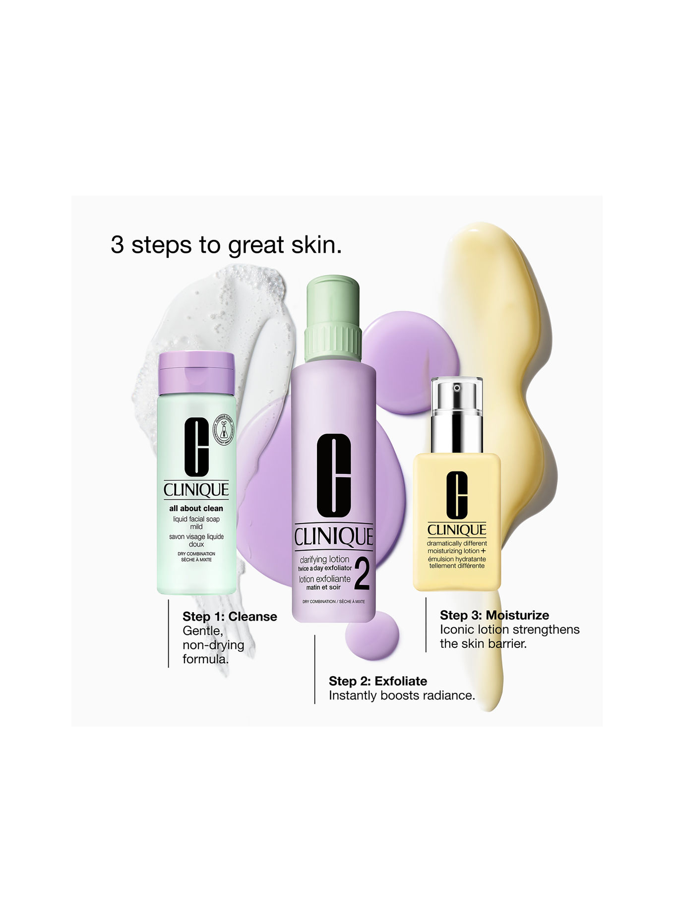 CLINIQUE GREAT SKIN EVERYWHERE: FOR COMBINATION DRY SKIN