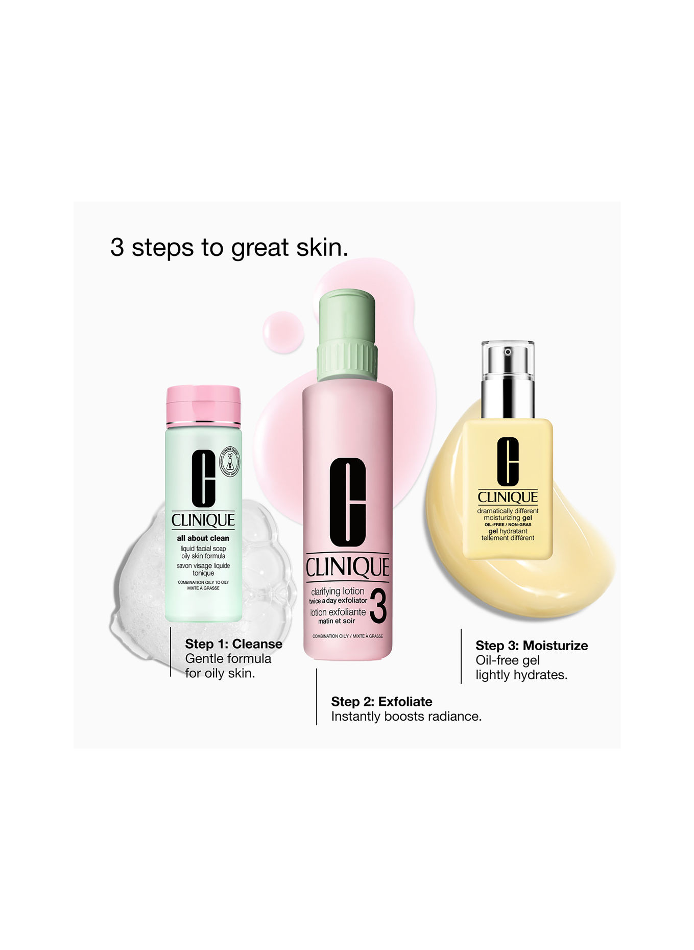 CLINIQUE GREAT SKIN EVERYWHERE: FOR COMBINATION OLLY SKIN