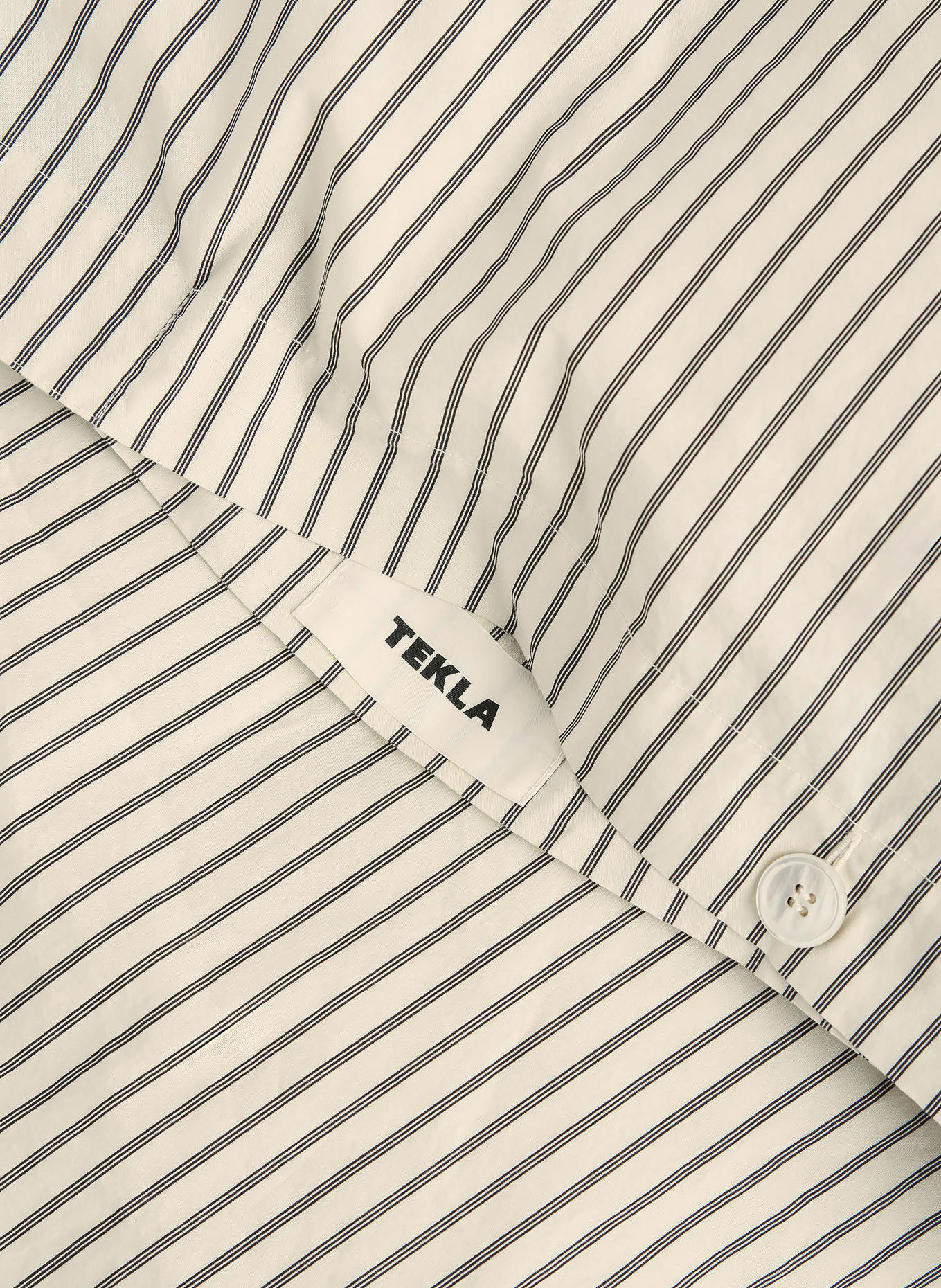 TEKLA Duvet cover: GRAY / BLACK