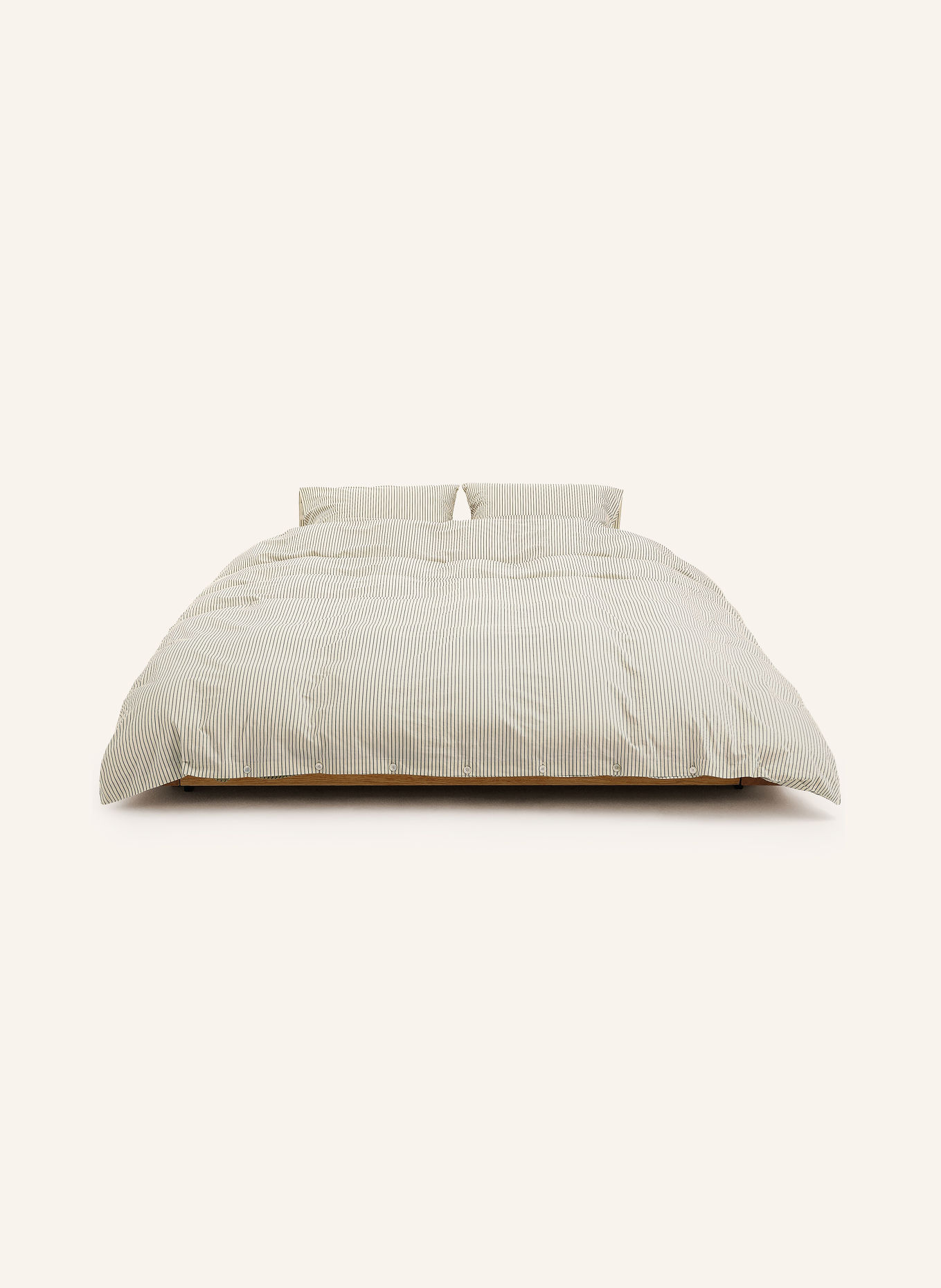 TEKLA Duvet cover: GRAY / BLACK