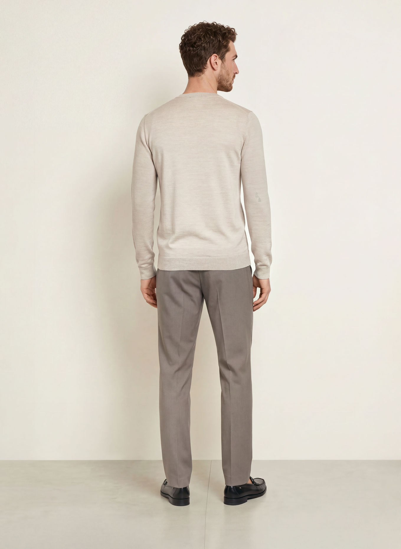 REISS WESSEX Sweater: LIGHT GRAY