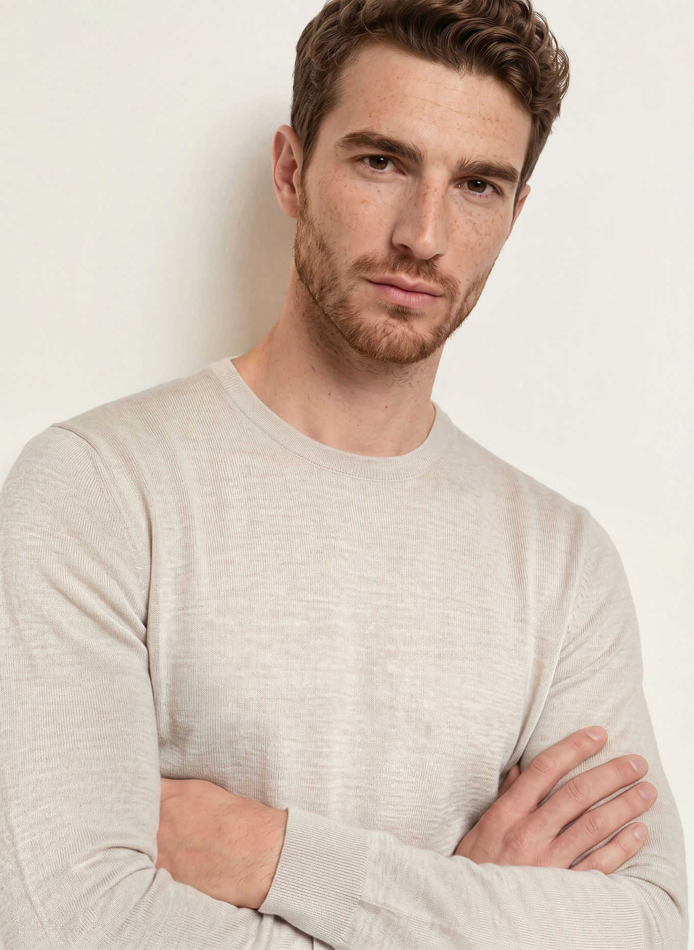 REISS WESSEX Sweater: LIGHT GRAY