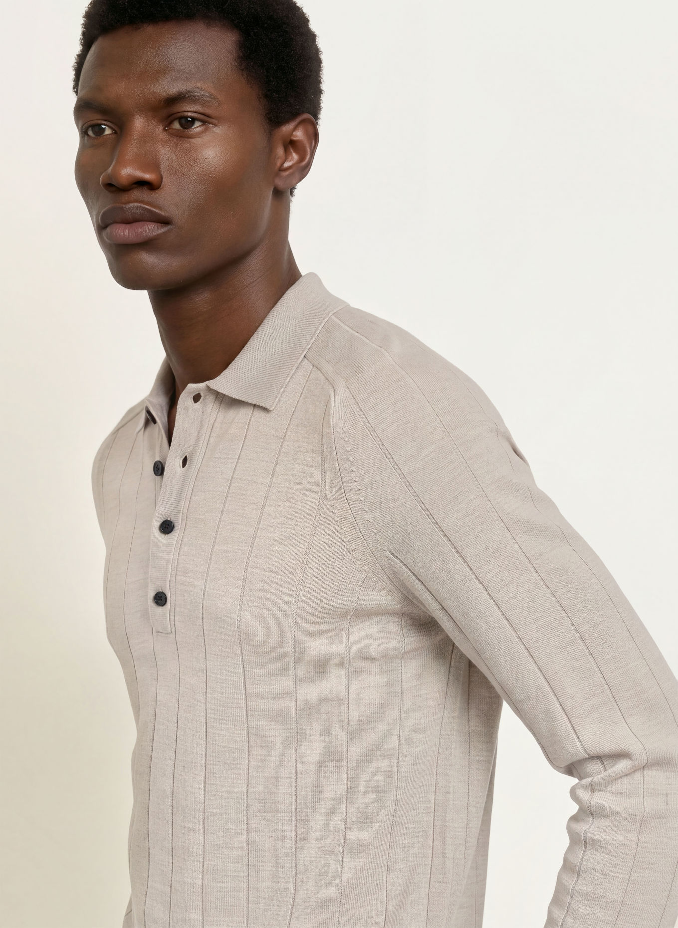 REISS Koszulka polo z dzianiny GREYSON: JASNOBRĄZOWY