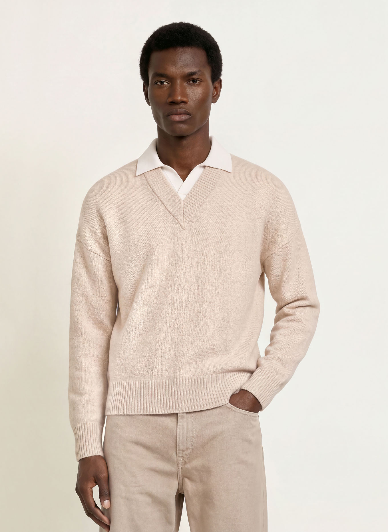 REISS COREY Sweater: BEIGE