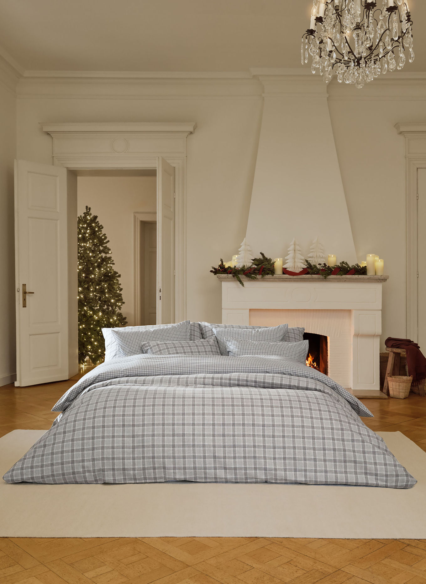 SCHLOSSBERG GIAN Bed linens: GRAY / DARK GRAY