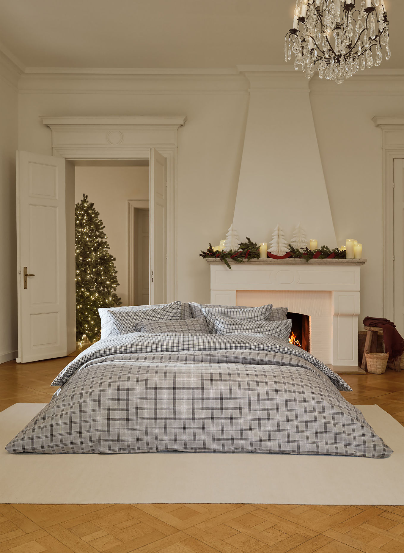 SCHLOSSBERG GIAN Bed linens: GRAY / DARK GRAY