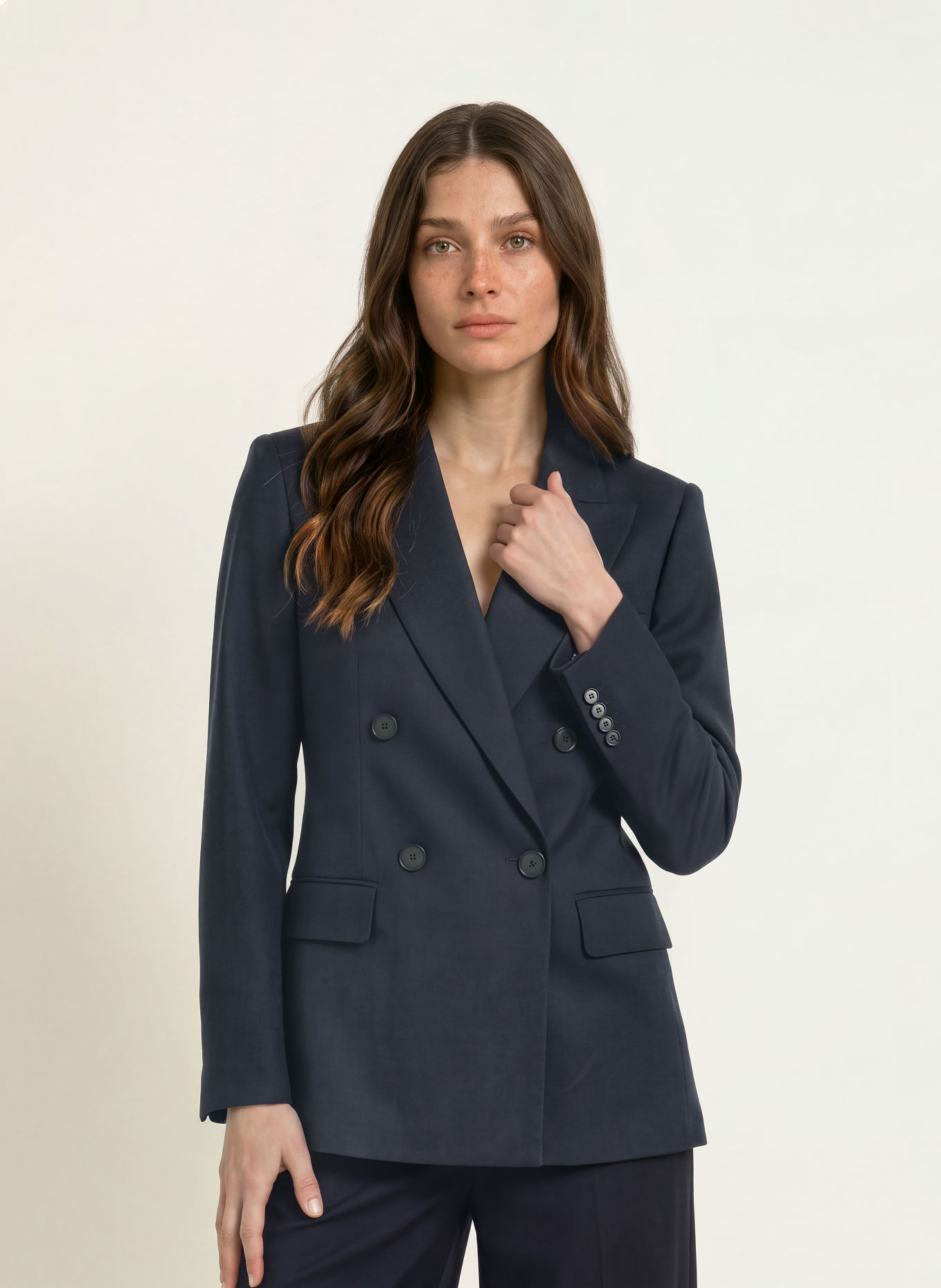 REISS Blazer SOLENE: DONKERBLAUW